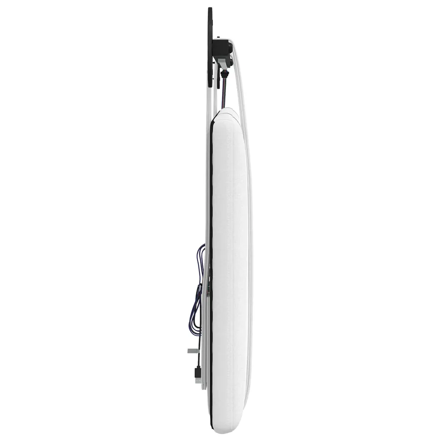 Tête de lit suspendue Avec lumière LED Blanc Tissu - 7