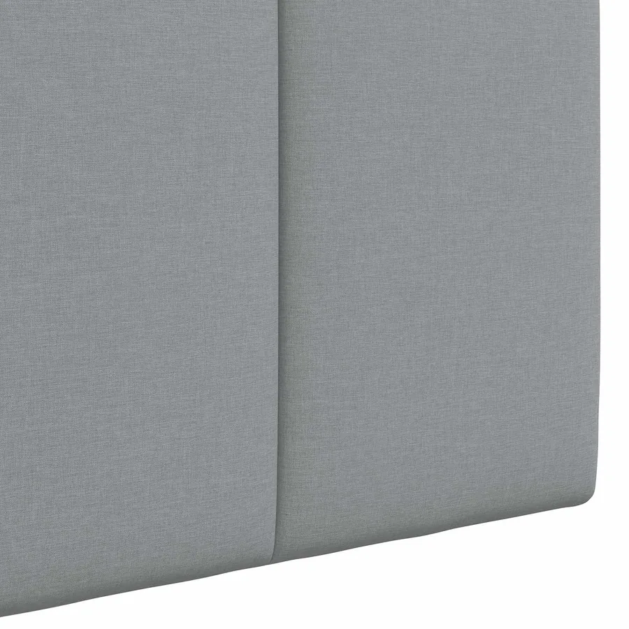 Tête de lit suspendue Avec lumière LED Gris clair Tissu - 9