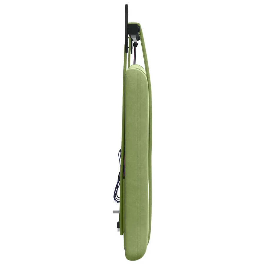 Tête de lit suspendue Avec lumière LED Vert clair Velours - 7