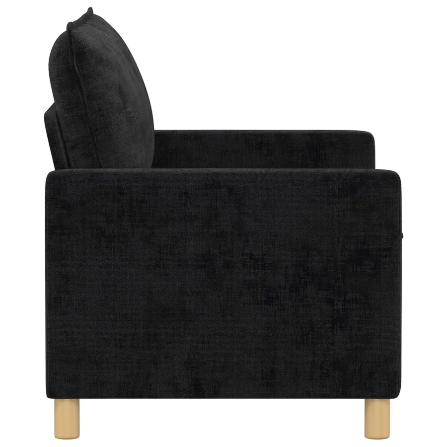 Canapé Noir 126 x 81 x 87,5 cm Polyester - 4
