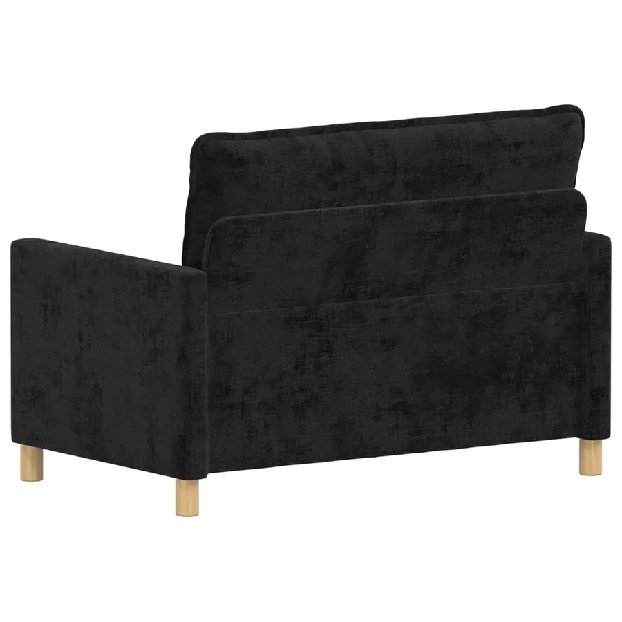 Canapé Noir 126 x 81 x 87,5 cm Polyester - 5