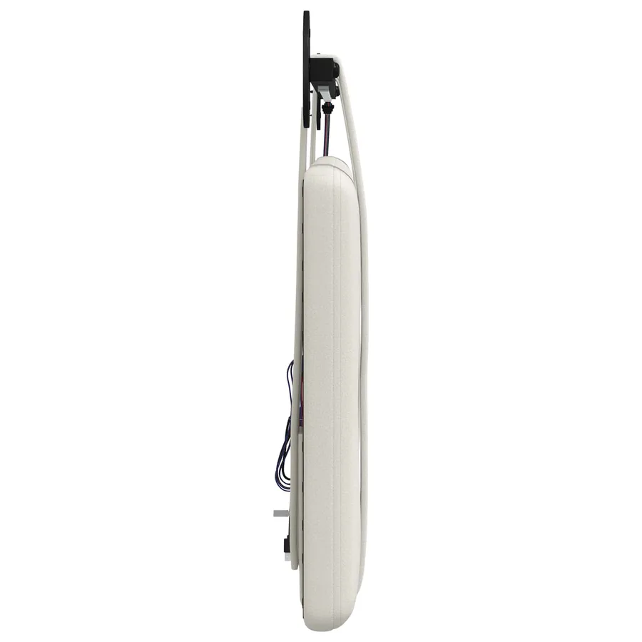Tête de lit suspendue Avec lumière LED Blanc Simili cuir - 7