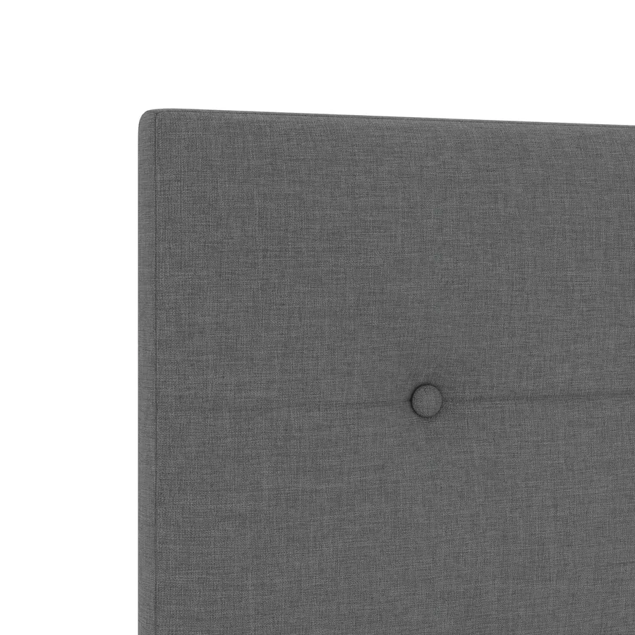 Lit boxspring avec matelas Gris foncé 90 x 200 cm Tissu - 8