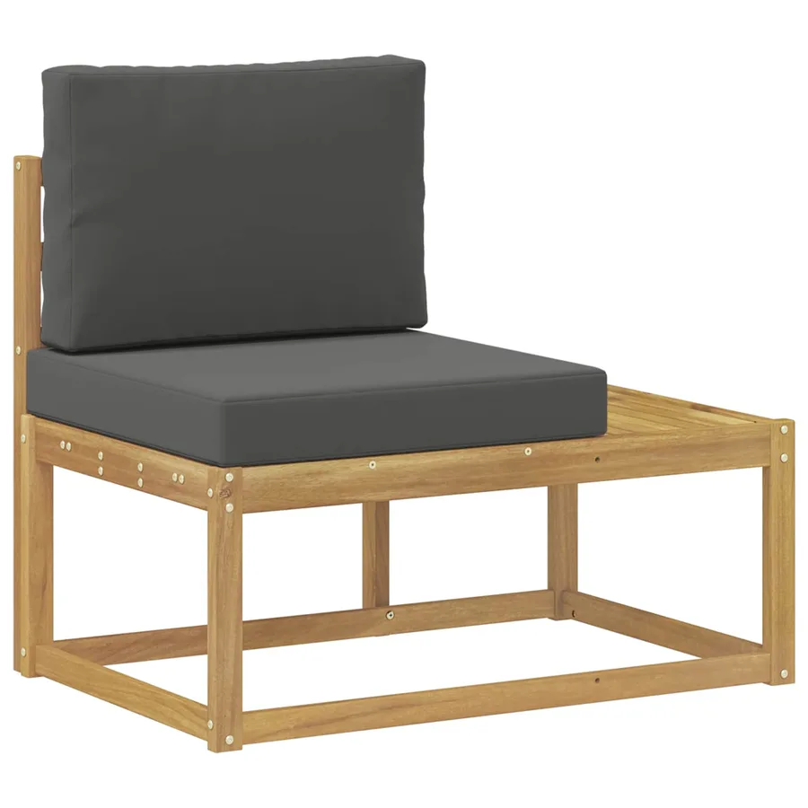 Ensemble de canapés d'extérieur 3 pcs Blanc et anthracite - 3
