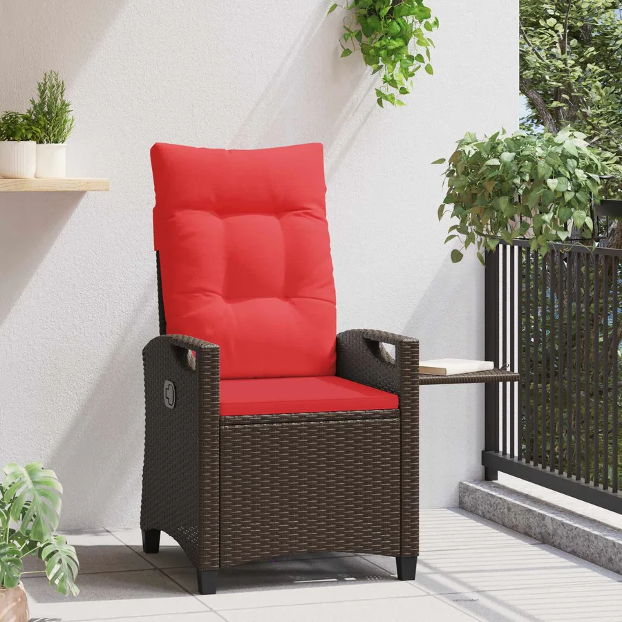 Chaise de jardin inclinable 56 x 60 x 112 cm acier - 4