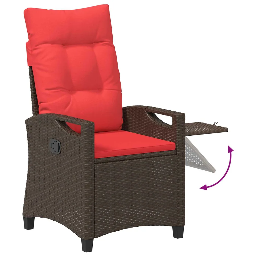 Chaise de jardin inclinable 56 x 60 x 112 cm acier - 8