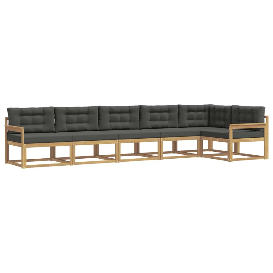 Ensemble de canapés d'extérieur 4 pcs Blanc et anthracite - 2