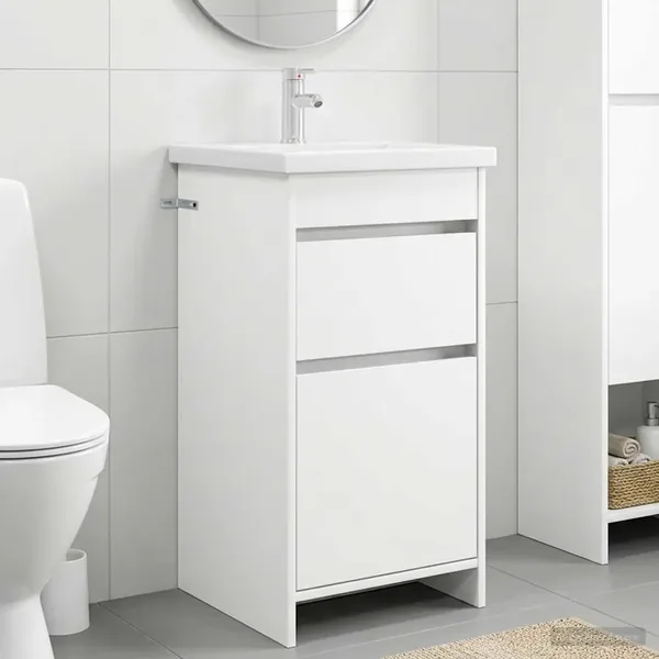 Meuble de salle de bain avec évier Blanc 42 x 40 x 84,5 cm
