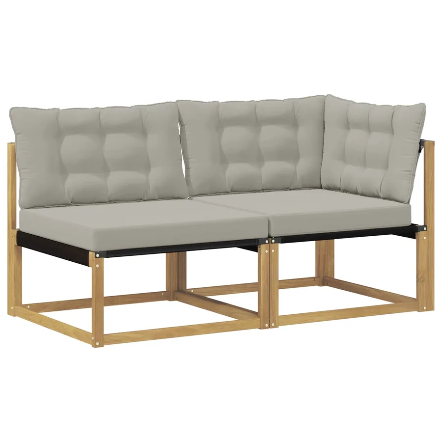 Unité de canapé sectionnel Blanc 162,5 x 83 x 73 cm - 2