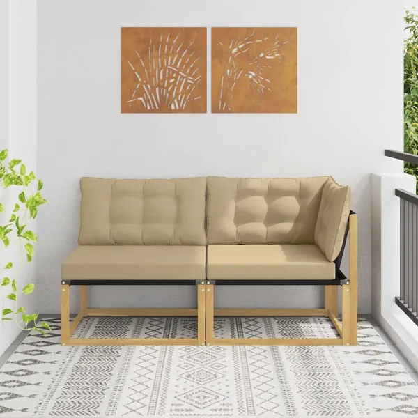 Unité de canapé sectionnel Blanc 162,5 x 83 x 73 cm