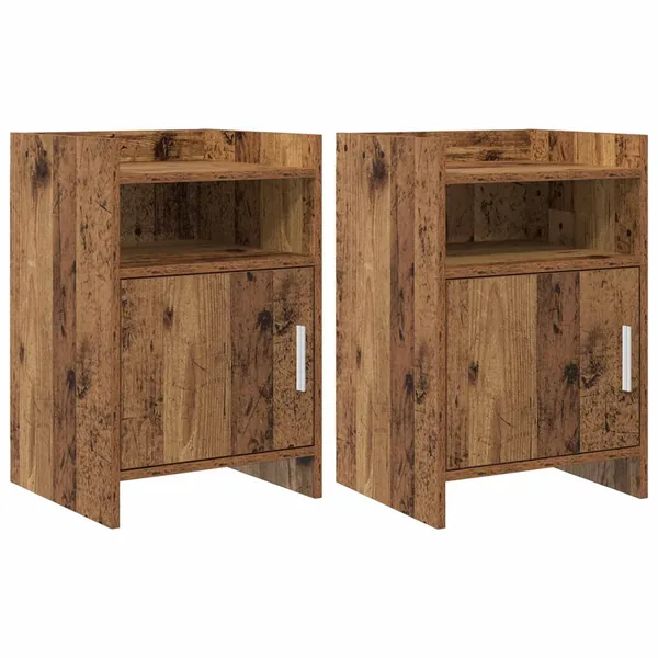 Tables de chevet 2 pcs Bois ancien 40 x 36 x 60 cm