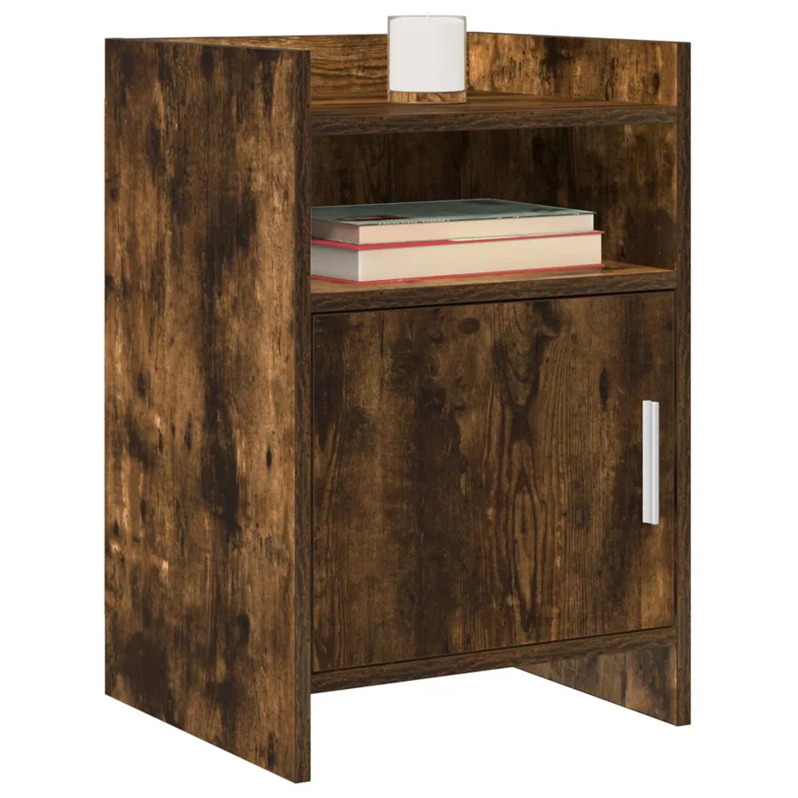 Tables de chevet Chêne fumé 40 x 36 x 60 cm Bois d'ingénierie - 2