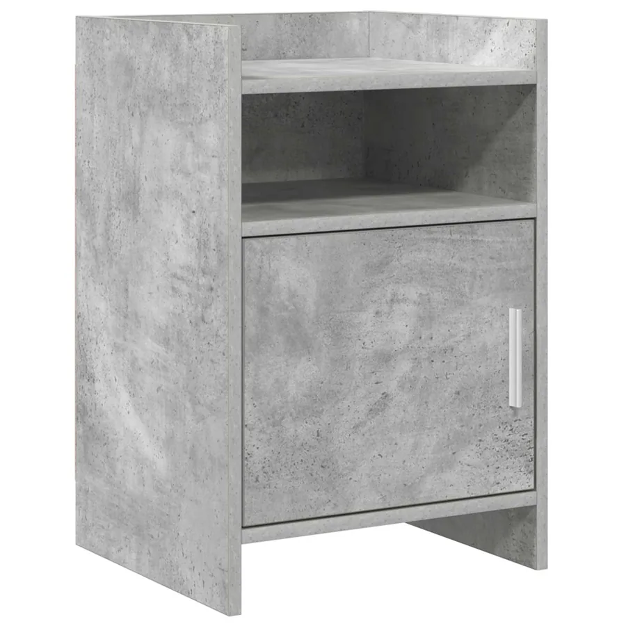 Tables de chevet Gris béton 40 x 36 x 60 cm Bois d'ingénierie
