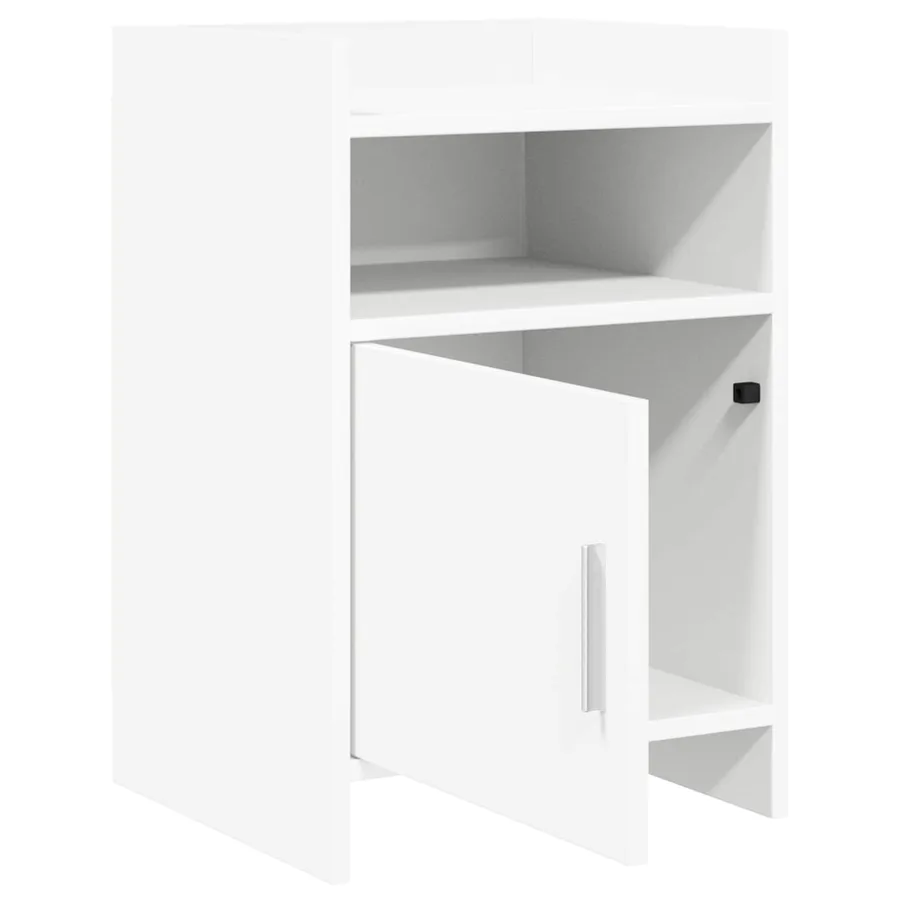 Tables de chevet 2 pcs Blanc 40 x 36 x 60 cm Bois d'ingénierie - 3