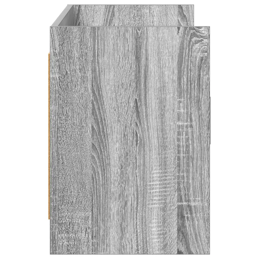 Meuble TV 130 x 33 x 47 cm Sonoma gris Bois d'ingénierie - 6