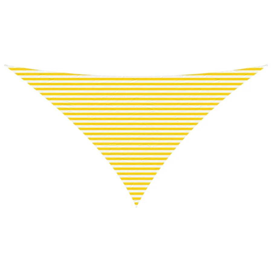 Voile d'ombre Jaune et blanc 7 x 5 x 5 m 100 % polyester Oxford - 2