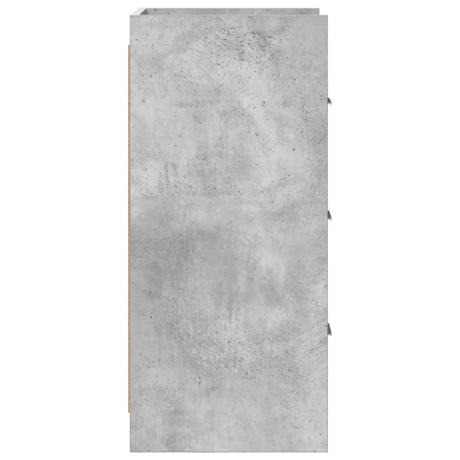 Buffet Gris béton 40 x 36 x 80 cm Bois d'ingénierie - 6