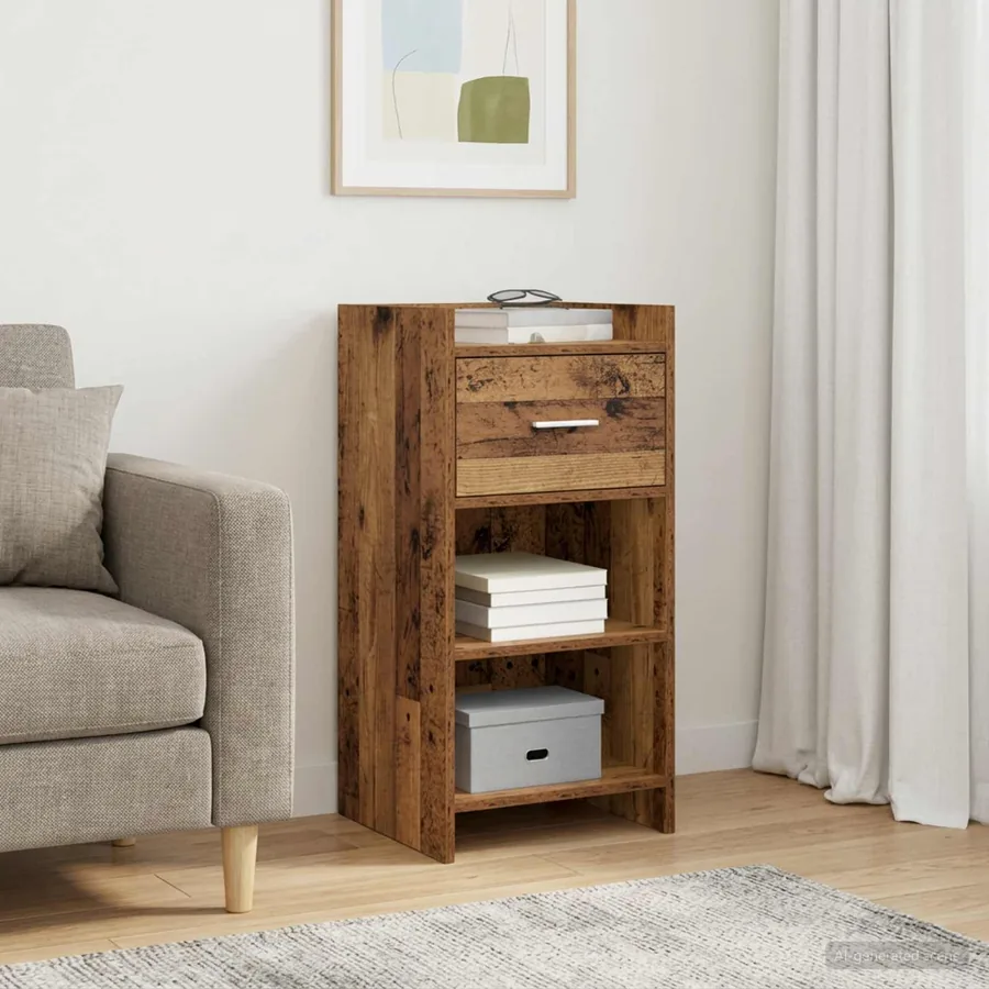 Buffet Bois ancien 40 x 36 x 80 cm Bois d'ingénierie
