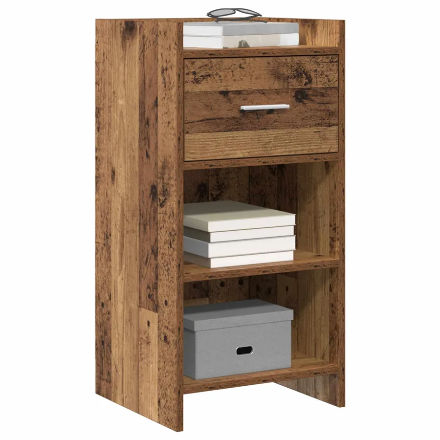 Buffet Bois ancien 40 x 36 x 80 cm Bois d'ingénierie - 3