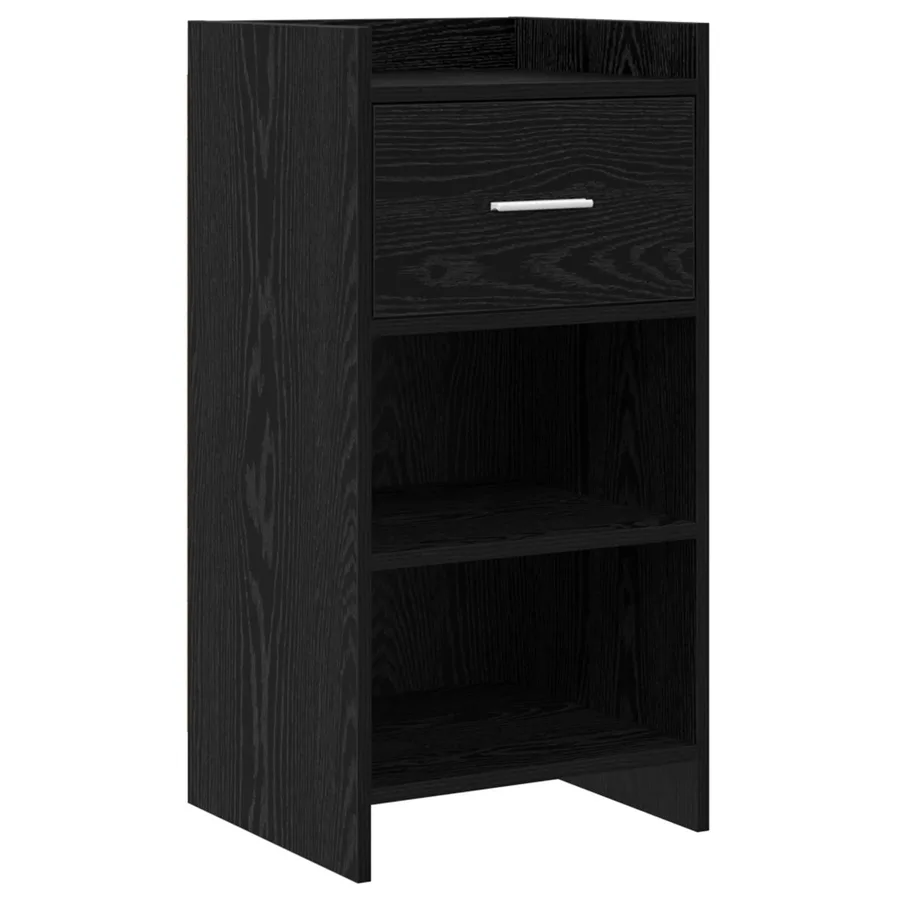 Buffet Chêne noir 40 x 36 x 80 cm Bois d'ingénierie - 2