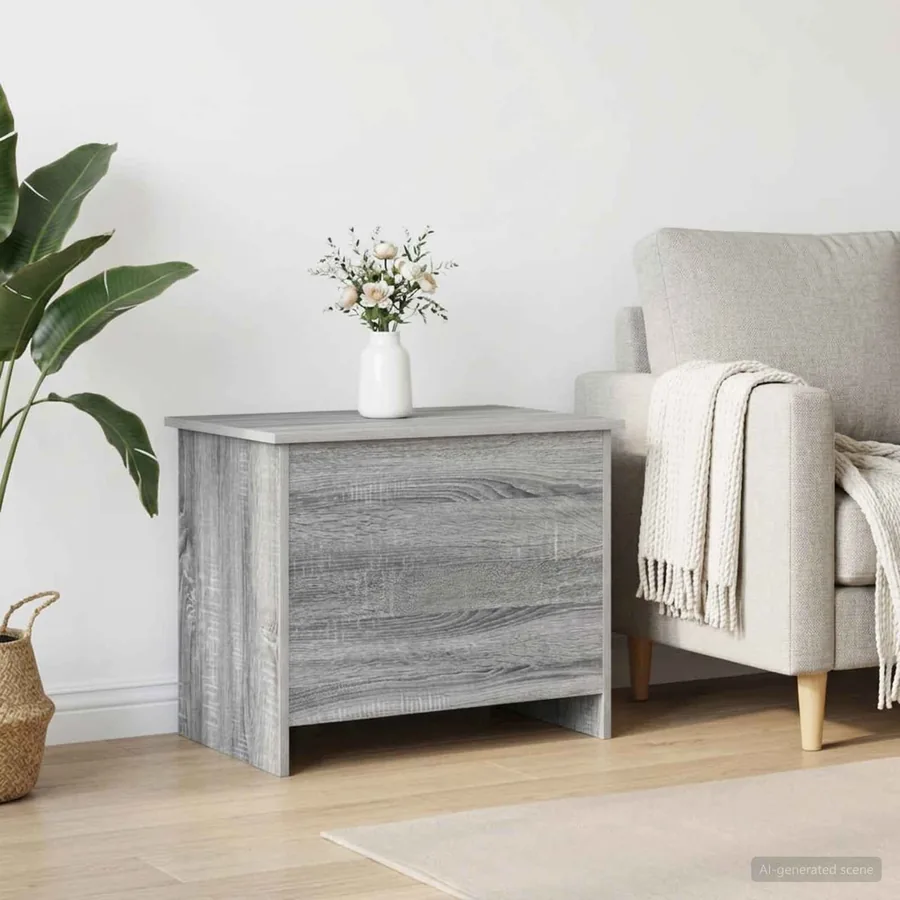 Coffre de rangement avec stockage Sonoma gris 60 x 40 x 50 cm