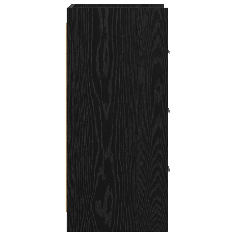 Buffet Chêne noir 40 x 36 x 80 cm Bois d'ingénierie - 6