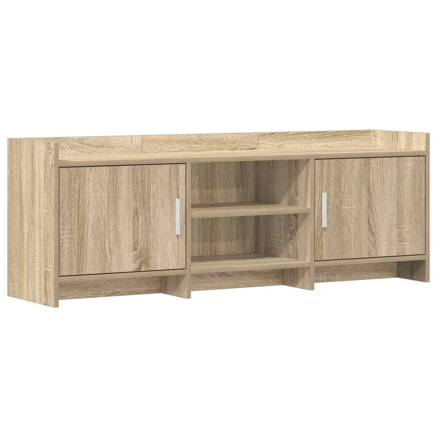 Meuble TV 130 x 33 x 47 cm Chêne Sonoma Bois d'ingénierie - 2