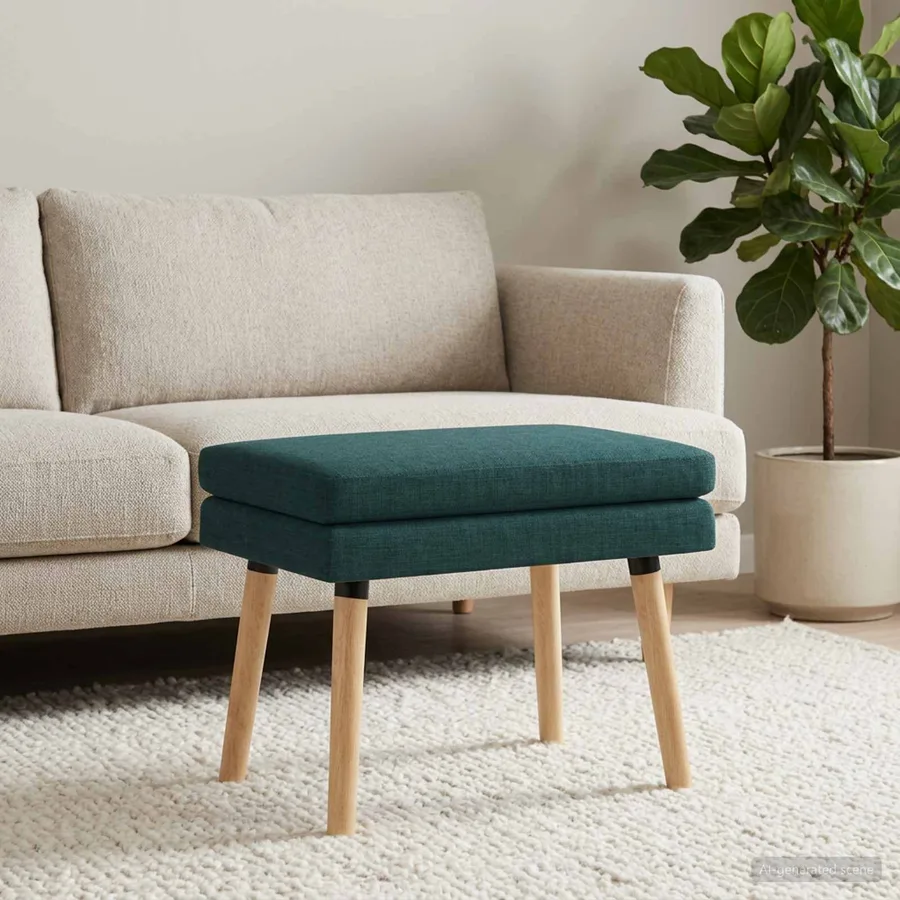 Banc à double couche Vert foncé 60 x 40 x 46 cm Tissu - 3