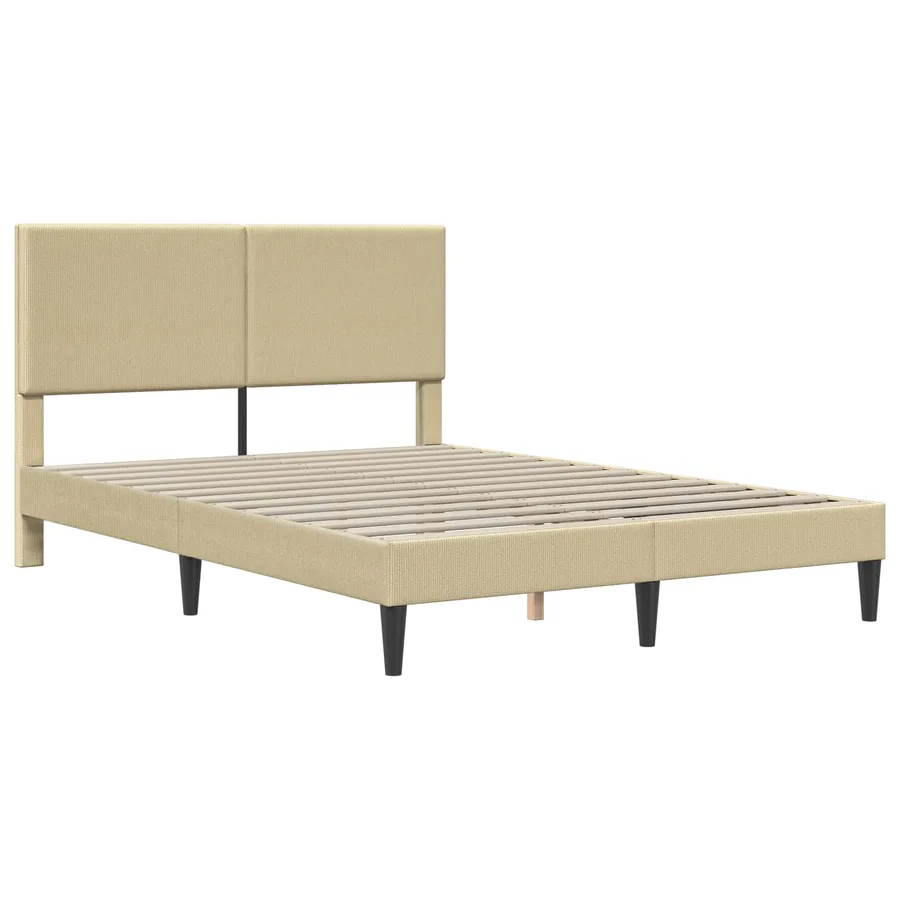 Cadre de lit avec tête de lit Gris Vert Clair 120 x 200 cm - 3