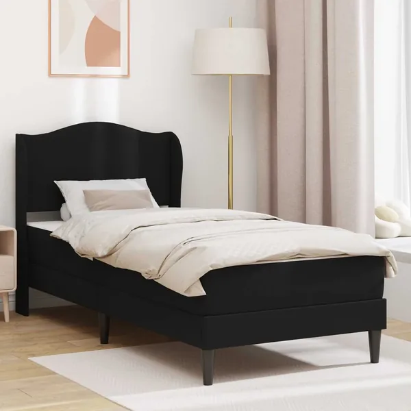 Cadre de lit avec tête de lit Noir 80 x 200 cm Simili cuir