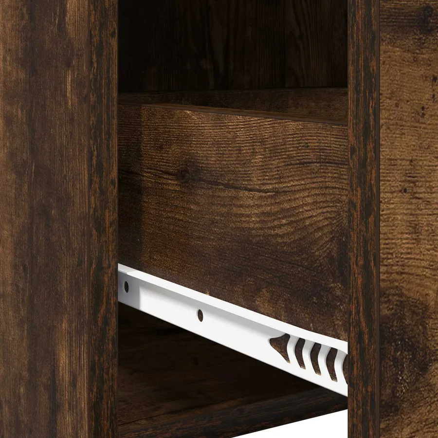 Buffet Chêne fumé 75 x 36 x 80 cm Bois d'ingénierie - 8