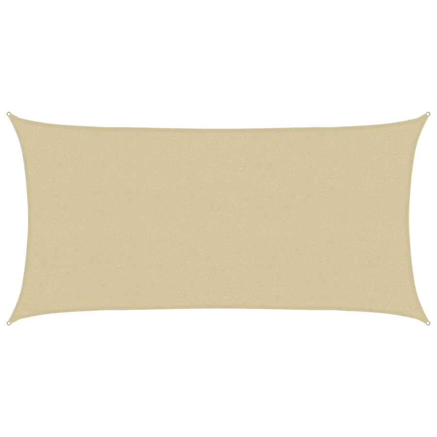 Voile d'ombre Beige 2,5 x 6 m HDPE