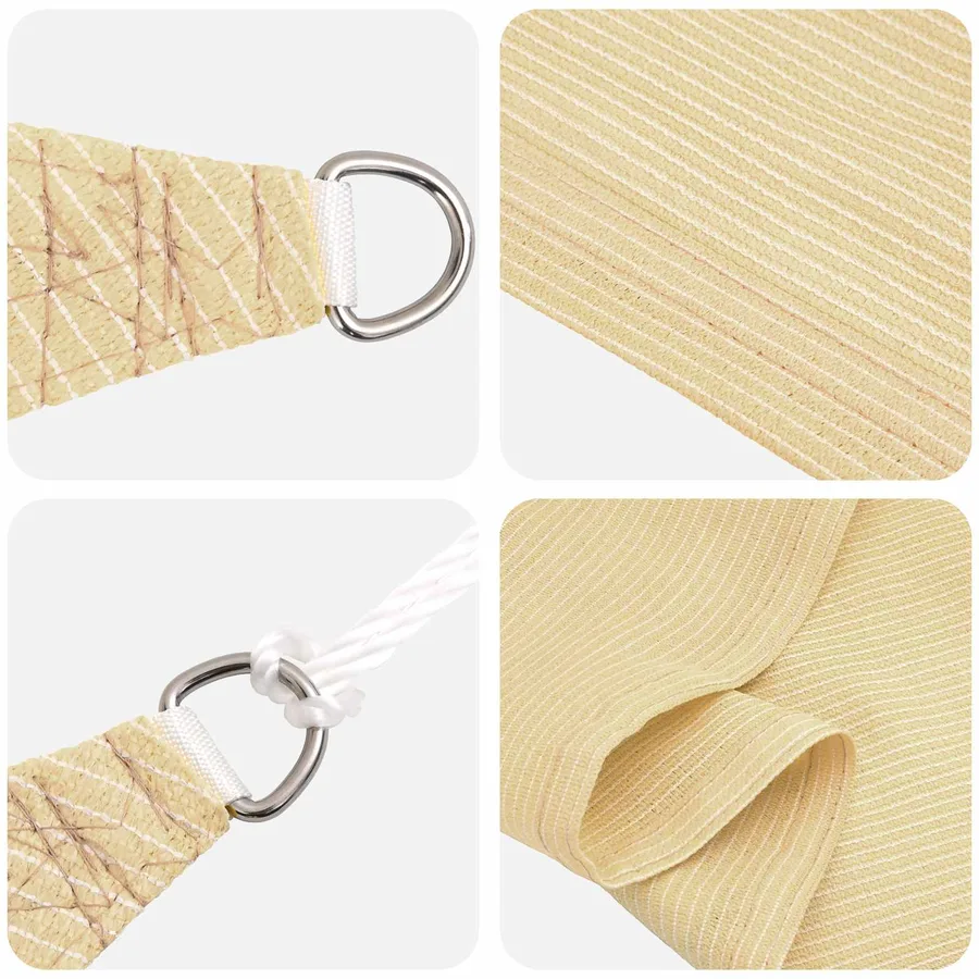 Voile d'ombre Beige 2,5 x 6 m HDPE - 2