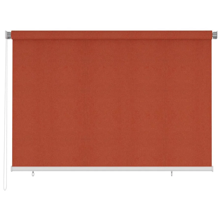 Store roulant d'extérieur 225 (l) x 140 (H) cm couleur terre cuite HDPE