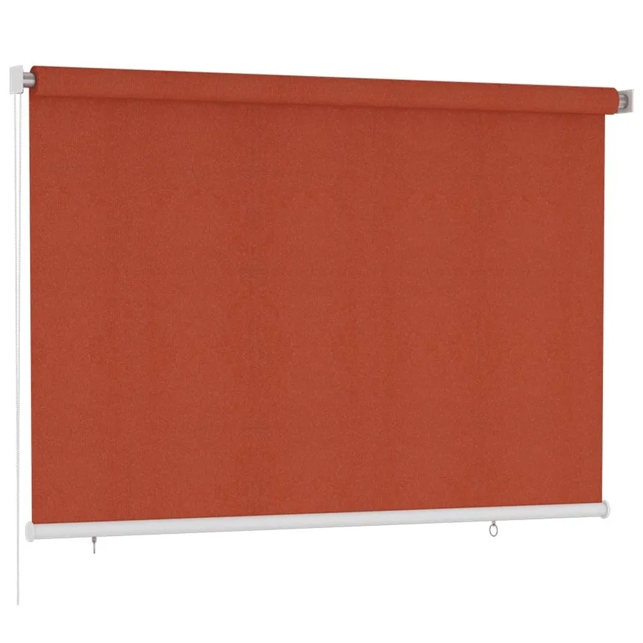 Store roulant d'extérieur 225 (l) x 140 (H) cm couleur terre cuite HDPE - 2