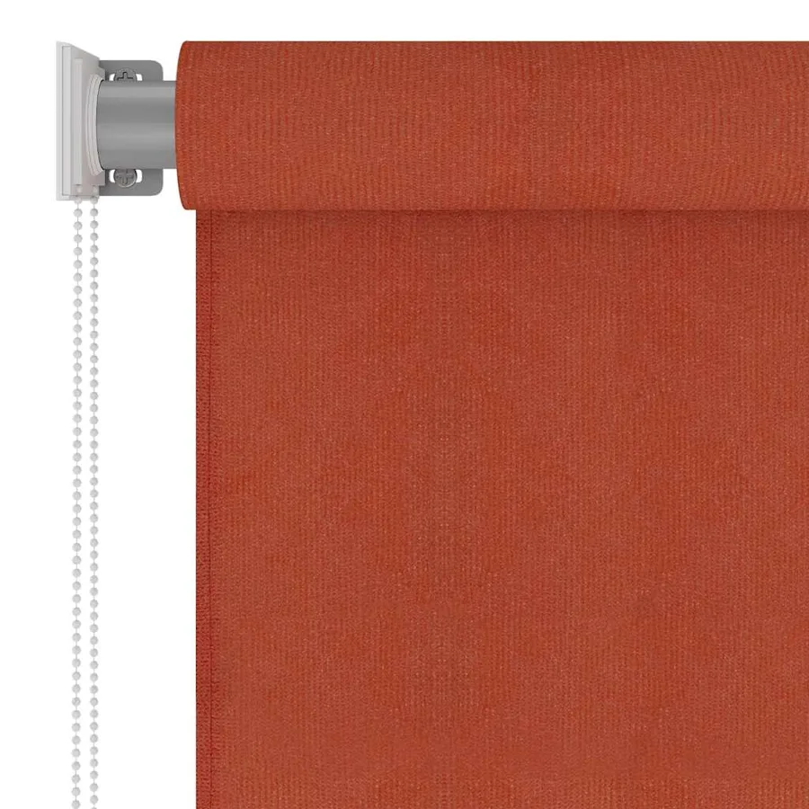 Store roulant d'extérieur 225 (l) x 140 (H) cm couleur terre cuite HDPE - 4