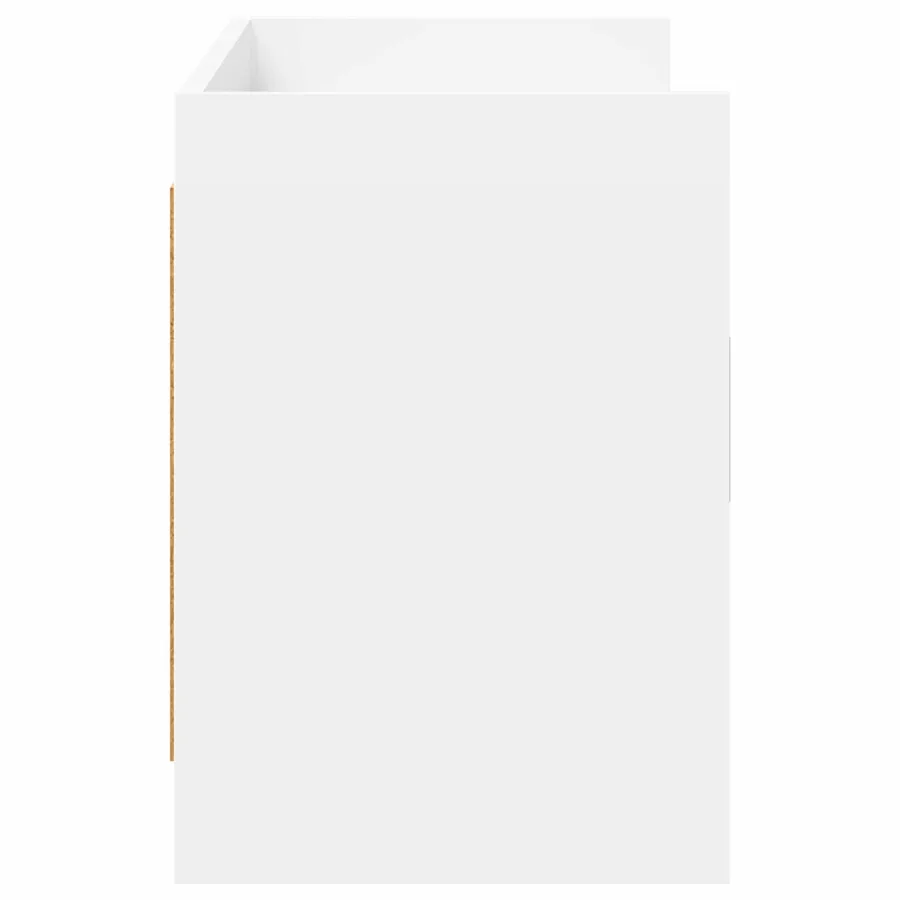 Meuble TV 130 x 33 x 47 cm Blanc Bois d'ingénierie - 6