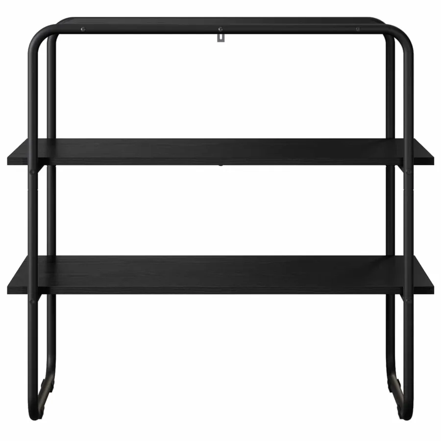 Table console Chêne noir 60 x 41 x 75 cm Bois d'ingénierie - 4