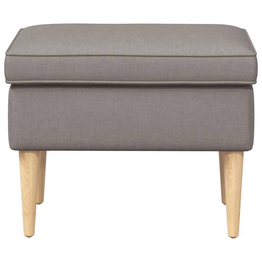 Pouf Taupe 55 x 35 x 41 cm - 3