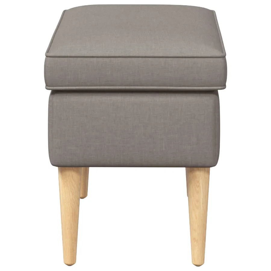 Pouf Taupe 55 x 35 x 41 cm - 4