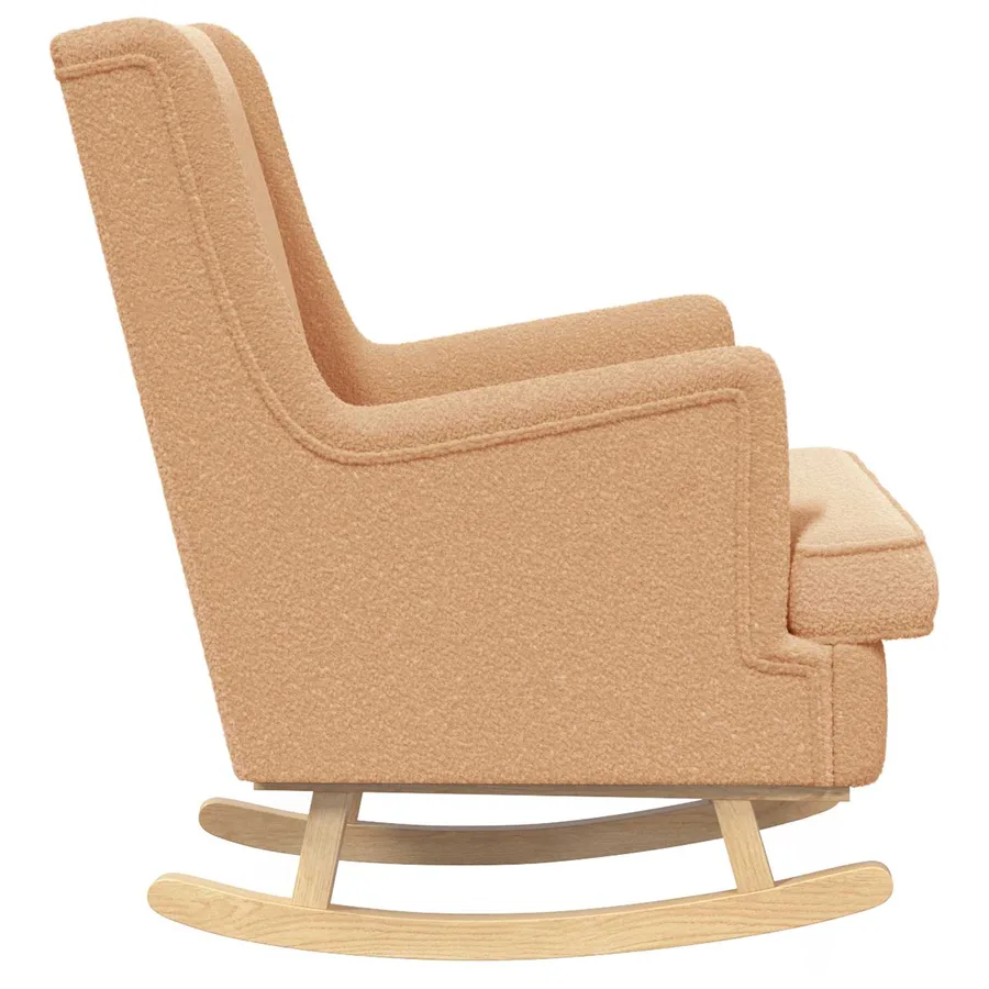 Chaise à bascule Beige 62 x 80 x 85 cm Bouclé - 5