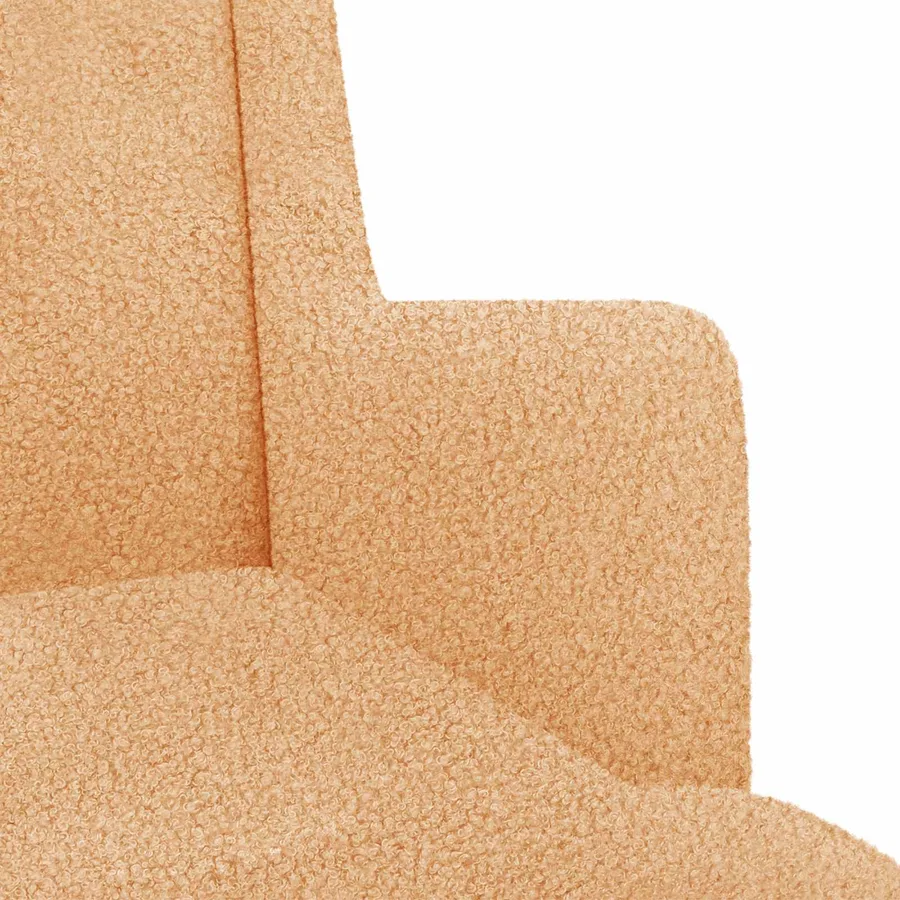 Chaise à bascule Beige 62 x 80 x 85 cm Bouclé - 7