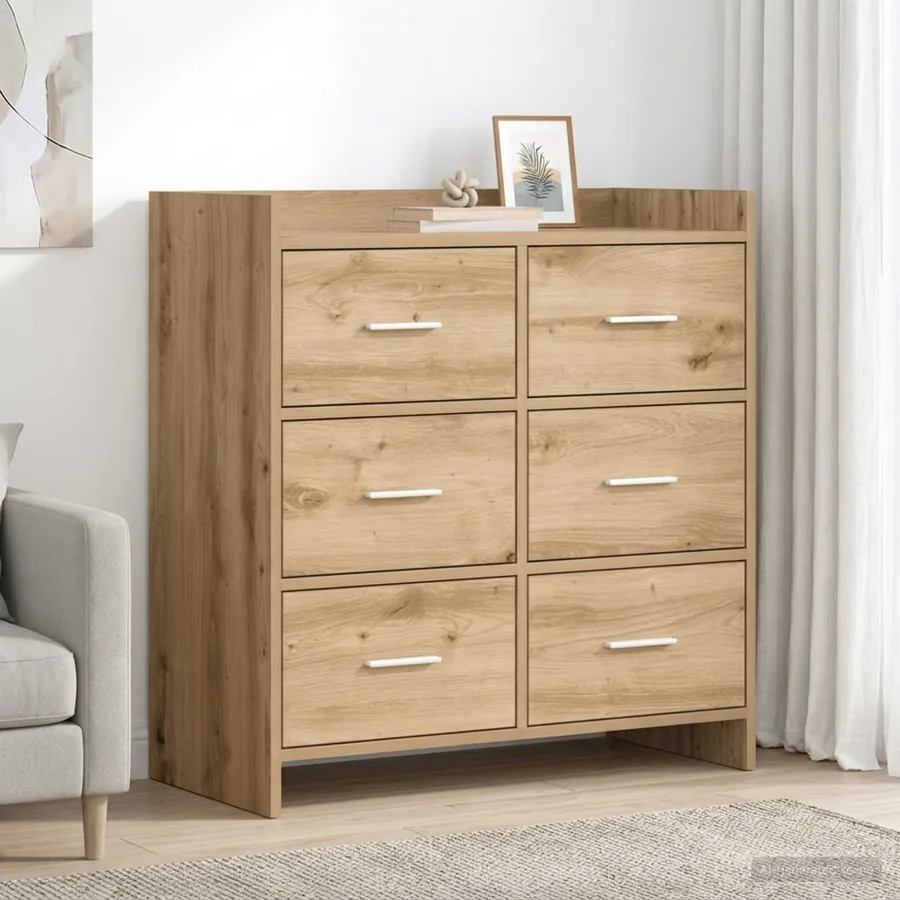 Buffet Chêne artisanal 75 x 33 x 80 cm Bois d'ingénierie