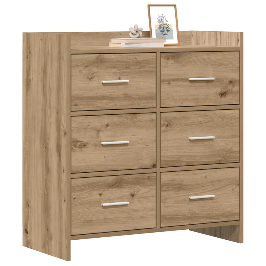 Buffet Chêne artisanal 75 x 33 x 80 cm Bois d'ingénierie - 3