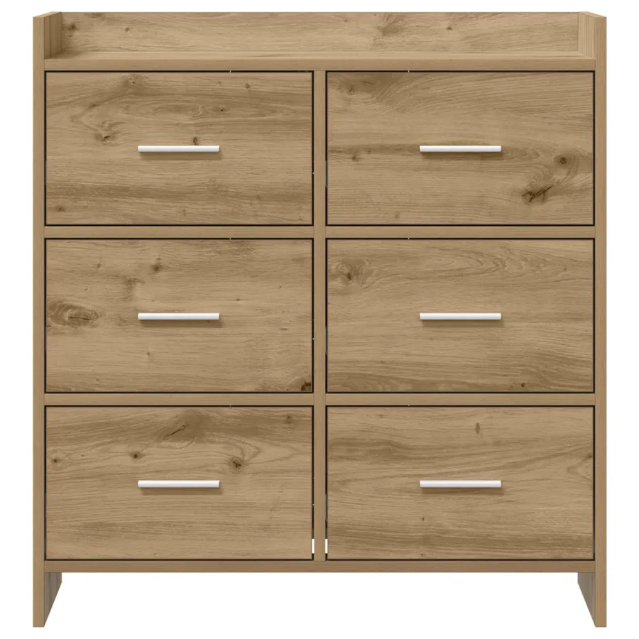 Buffet Chêne artisanal 75 x 33 x 80 cm Bois d'ingénierie - 5