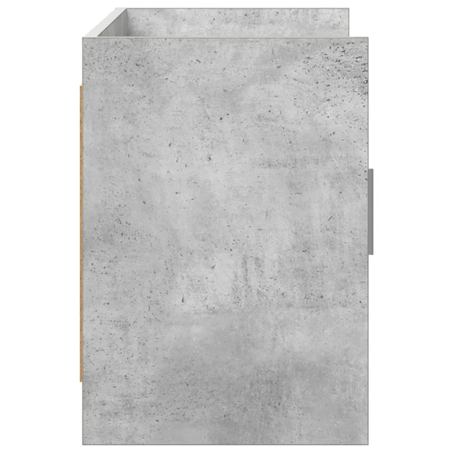 Meuble TV 102 x 33 x 47 cm Gris béton Bois d'ingénierie - 6