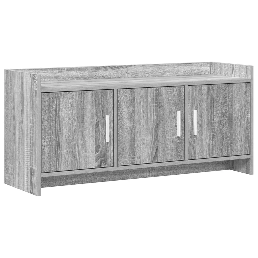 Meuble TV 102 x 33 x 47 cm Sonoma gris Bois d'ingénierie - 2