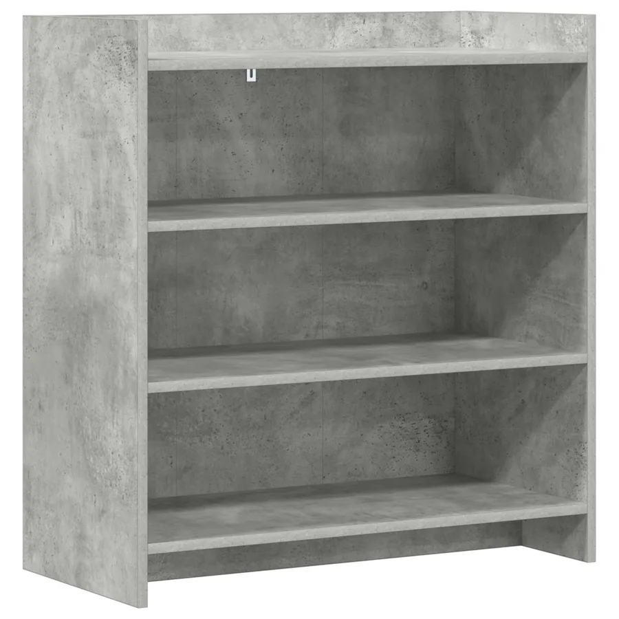 Buffet Gris béton 75 x 36 x 80 cm Bois d'ingénierie - 2
