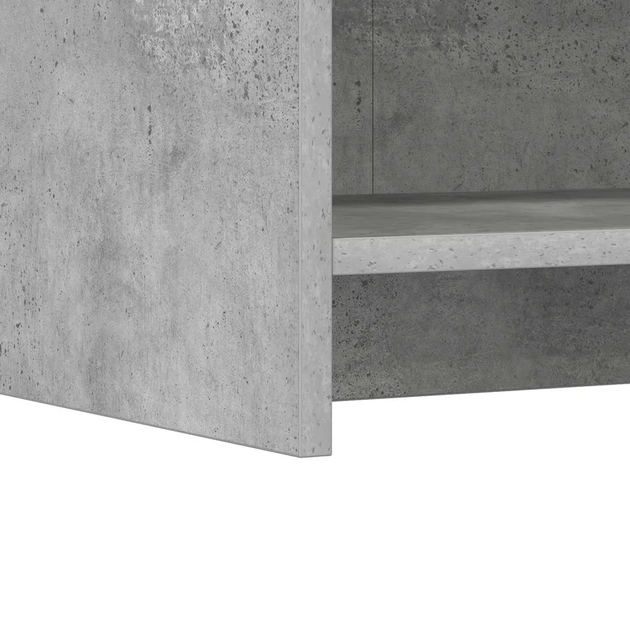Buffet Gris béton 75 x 36 x 80 cm Bois d'ingénierie - 6