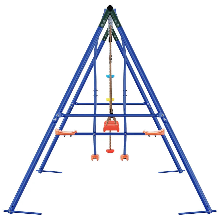 Ensemble de balançoires d'extérieur Multicolore Acier et PE - 5